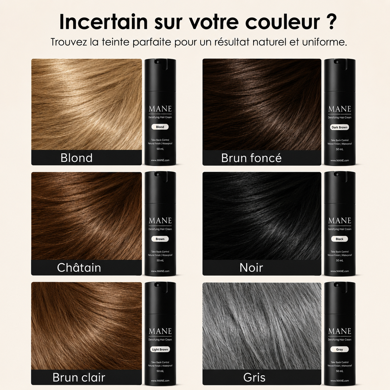MANE® Camouflage Capillaire